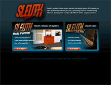 Tablet Screenshot of playsleuth.com