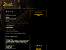 Tablet Screenshot of noir.playsleuth.com